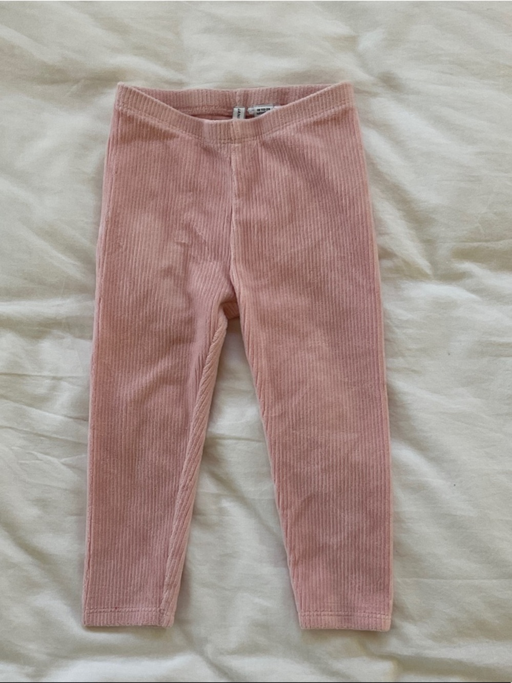 Janie and Jack Blush Pink Corduroy Leggings